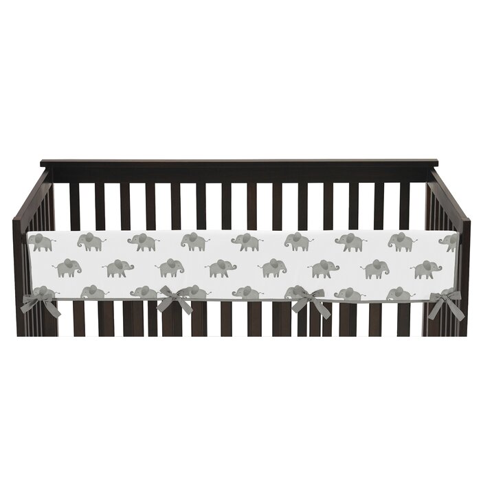 Sweet Jojo Designs Elephant Crib Rail Guard Cover | Wayfair